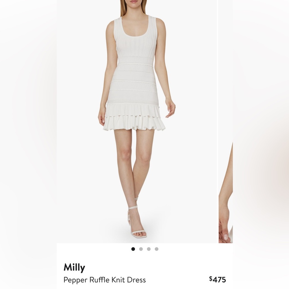 Milly Pepper Ruffle Knit Dress
